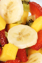 Image showing Fruit salad close-up