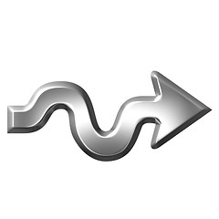 Image showing 3D Silver Arrow