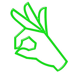 Image showing 3D OK Hand Sign