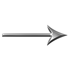 Image showing 3D Silver Arrow