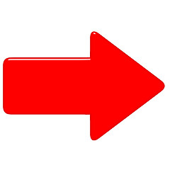 Image showing 3D Red Arrow