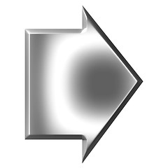 Image showing 3D Silver Arrow 
