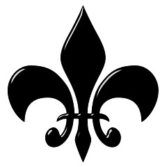 Image showing 3D Fleur de Lis