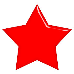Image showing 3D Communist Red Star