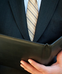 Image showing businessman reading