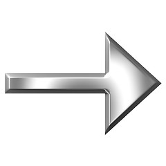 Image showing 3D Silver Arrow