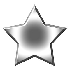 Image showing 3D Silver Star