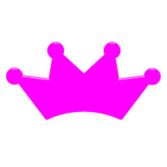 Image showing 3D Pink Queen's Crown