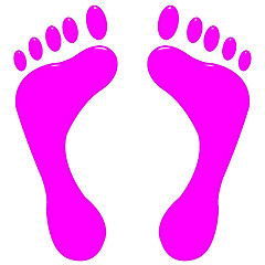 Image showing 3D Pink Feet