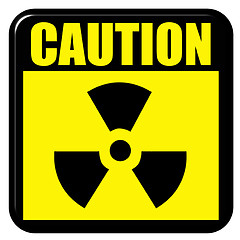 Image showing 3D Caution Radioactive Sign