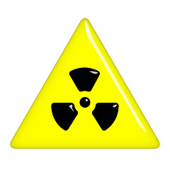 Image showing 3D Radioactive Symbol