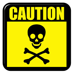 Image showing Caution Death