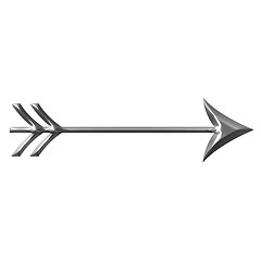 Image showing 3D Silver Arrow