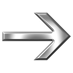 Image showing 3D Silver Arrow