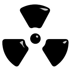 Image showing 3D Radioactive Symbol