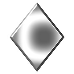 Image showing 3D Silver Diamond