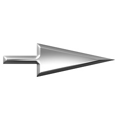 Image showing 3D Silver Arrow