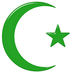 Image showing 3D Islamic Symbol