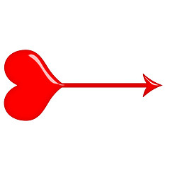 Image showing 3D Love Arrow