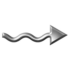 Image showing 3D Silver Arrow