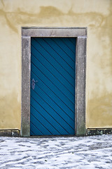 Image showing Old door closeup in Prague
