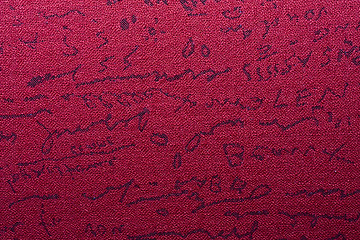 Image showing Texture of red fabric background