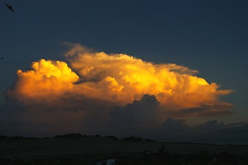 Image showing Orange cloud