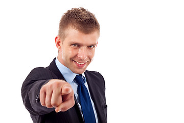 Image showing business man pointing