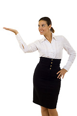 Image showing woman presenting