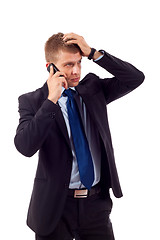 Image showing businessman on the phone