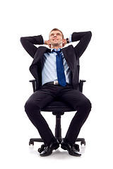 Image showing dreaming businessman