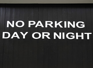 Image showing No parking sign