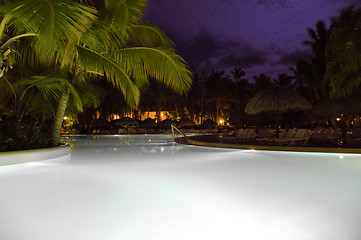 Image showing Pool at night