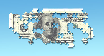 Image showing 100 dollar puzzle