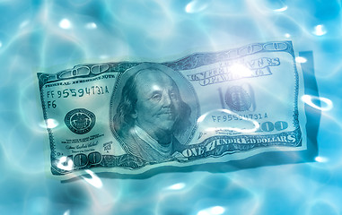 Image showing dollar water