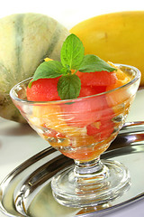 Image showing Melon orange salad