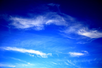 Image showing Blue sky white clouds