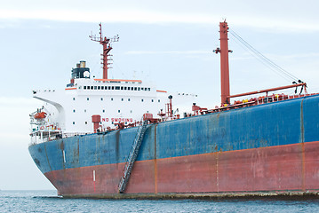 Image showing Rusty, old old tanker