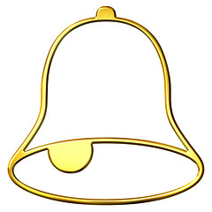 Image showing 3D Golden Bell