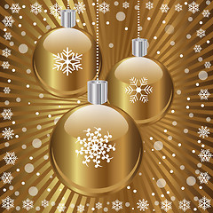 Image showing Gold Christmas