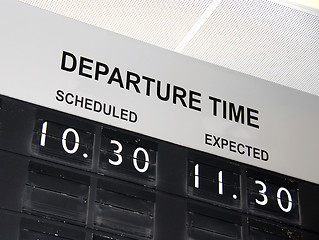 Image showing Flight delay