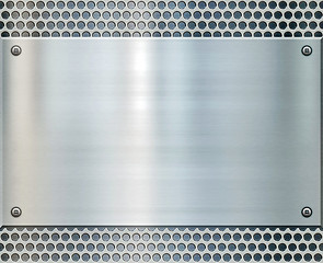 Image showing shiny metal background texture