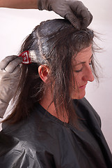 Image showing Hair dyeing