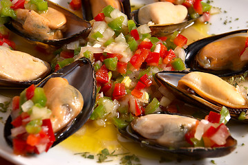 Image showing Mussel vinaigrette