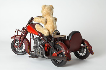 Image showing Teddy biker