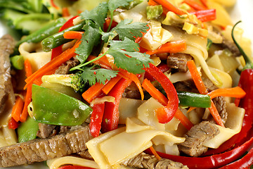 Image showing Beef Noodle Stirfry