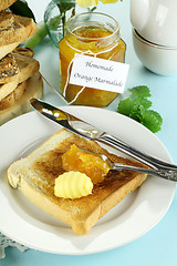 Image showing Marmalade On Toast