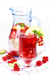 Image showing Refreshing summer ice tea