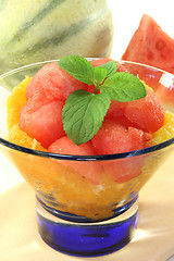 Image showing Melon orange salad