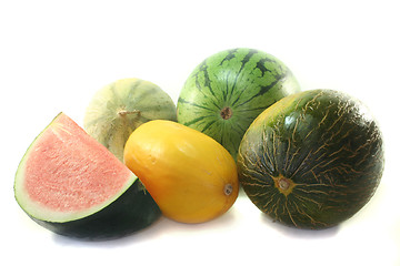 Image showing various melons